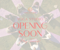 Yoga Studio Opening Facebook Post