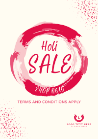 Holi Powder Explosion Sale Poster