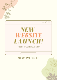 Floral Website Poster