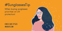 Summer Sunglasses Tip  Twitter Post