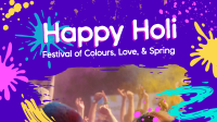 Holi Celebration Animation