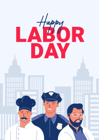 Happy Labor Day Poster