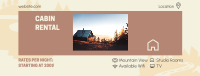 Cabin Rental Features Facebook Cover