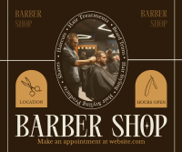 Rustic Barber Shop Facebook Post