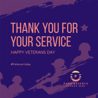 Thank You Veterans Instagram Post Design