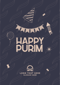 Purim Jewish Festival Poster