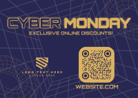 Cyber Monday Postcard Design