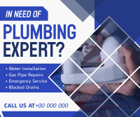 Diamond Plumbing Expert Facebook Post Design