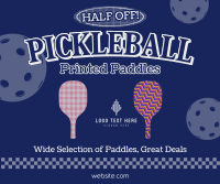 Pickleball Paddle Sale Facebook Post Design