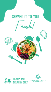 Fresh Food Bowl Delivery Facebook Story