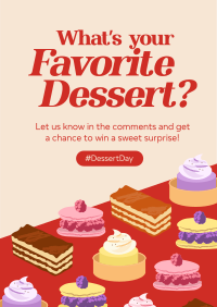 Dessert Day Quirky Poster