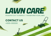 Lawn Care Services Postcard