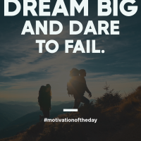 Dream Big Motivation Instagram Post Design