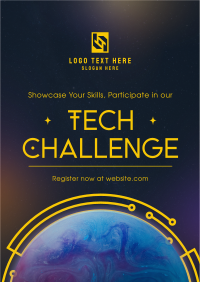 Minimalist Tech Challenge Flyer