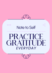 Positive Self Note Poster