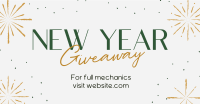 Sophisticated New Year Giveaway Facebook Ad