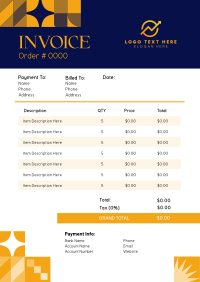 Abstract Professional Business Invoice Image Preview