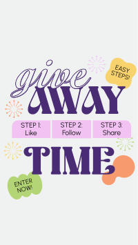 Simple Giveaway Steps Instagram Story