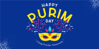 Chag Purim Fest Twitter Post