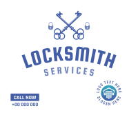 Locksmith Emblem Facebook Post