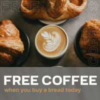 Bread and Coffee Instagram Post