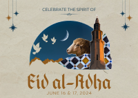 Collage Eid Al Adha Postcard Image Preview