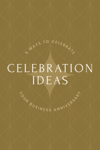 Art Deco Business Anniversary Pinterest Pin