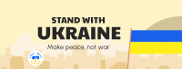 Stand With Ukraine Banner Facebook Cover