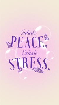 Relaxation Breathing  Quote Instagram Reel Design