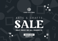 Art Supply Clearance Postcard