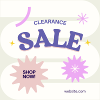 Cute Y2K Clearance Sale Linkedin Post Design