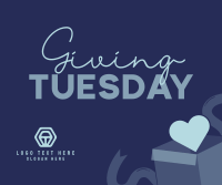 Giving Tuesday Donation Box Facebook Post Design