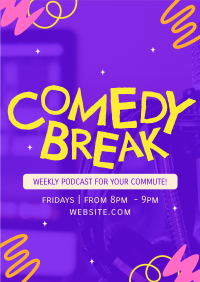 Comedy Break Podcast Poster