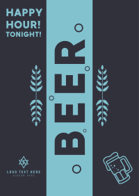 Beer Happy Hour  Poster