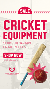 Cricket Equipment Sale Instagram Reel