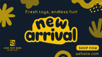 New Arrival Toys Facebook Event Cover Design