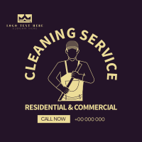 Janitorial Service Instagram Post Design