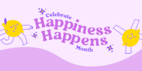 Celebrate Happiness Month Twitter Post