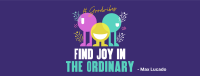 Finding Joy Quote Facebook Cover Design