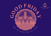 Religious Friday Postcard Design