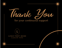 Line Elegance Thank You Card Design