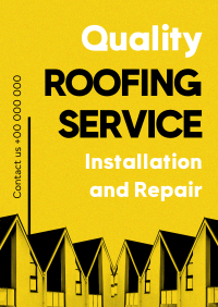 Quality Roofing Poster