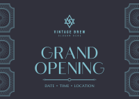 Vintage Grand Opening Postcard Image Preview