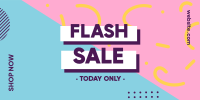 Flash Sale Memphis Twitter Post Design