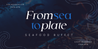 Seafood Cuisine Buffet Twitter Post