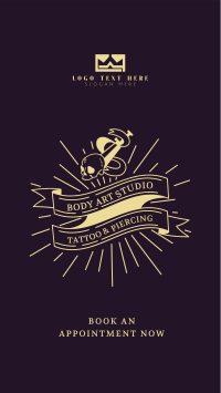 Tattoo Studio Badge Facebook Story