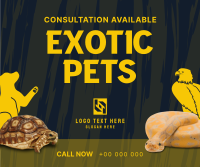 Exotic Vet Consultation Facebook Post