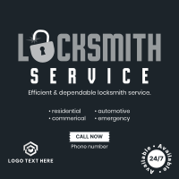 24/7 Locksmith  Instagram Post