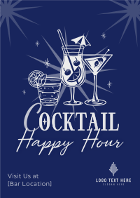 Cute Cocktail Sale Flyer Design