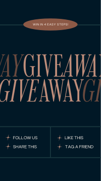 Elegant Minimal Giveaway Facebook Story Design